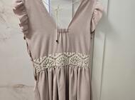 Grajewo ogłoszenia: Sprzedam sukienkę rozmiar S, kolor pudrowy roz. - zdjęcie