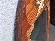 Grajewo ogłoszenia: Lustro w ozdobnej ramie wykonanej z płyty, zdobione ręcznie... - zdjęcie