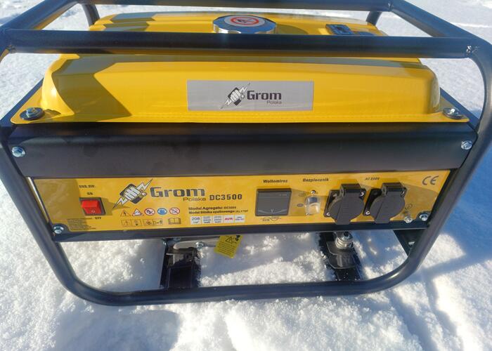 Grajewo ogłoszenia: Generator agregat prądotwórczy Grom DC3500 o mocy 5400W, nowy,...